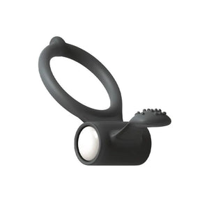 anneau pénien vibrant extensible silicone hypoallergénique mode unique languette stimulation clitoridienne simultanée diamètre 32millimètres piles LR41 fournies