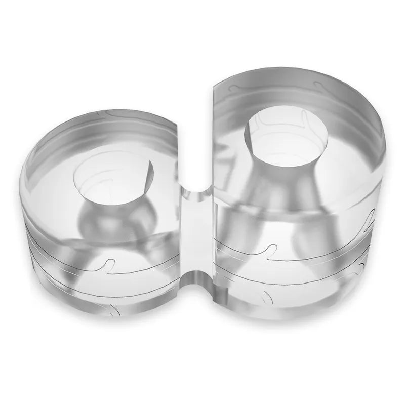 Anneau pénien testiculaire transparent hypoallergénique en TPE, design ergonomique pour performance améliorée.