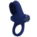 Anneau Pénien Vibrant En Silicone Bleu