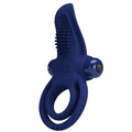 Anneau Pénien Vibrant Silicone Bleu 10 Modes
