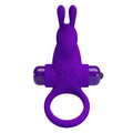 Anneau Vibrant En Silicone Violet 10 Fonctions