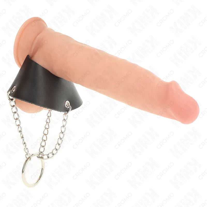Anneaux péniens en cuir ajustable noir, BDSM, élégance et fonctionnalité, cuir véritable ou vegan, expérience personnalisée