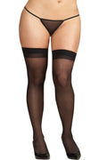Bas Noirs Sexy Grande Taille Pour Femmes Rondes