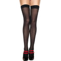 Bas Nylon Noirs Motifs Géométriques Sexy