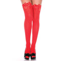 Bas Opaque Rouge