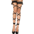 Bas Satin Laçage Jambes Volants
