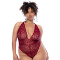 Body En Dentelle Ondulée Dos Ouvert Femme.