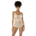 Body Lingerie Nuptial Blanc Dentelle Brodée