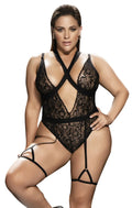 Body Noir En Dentelle Grande Taille Mapalé