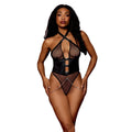Body String Résille Noir Pour Femme Dominatrice