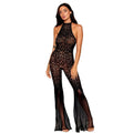 Bodystocking Dentelle Crochet Noir Dos Nu