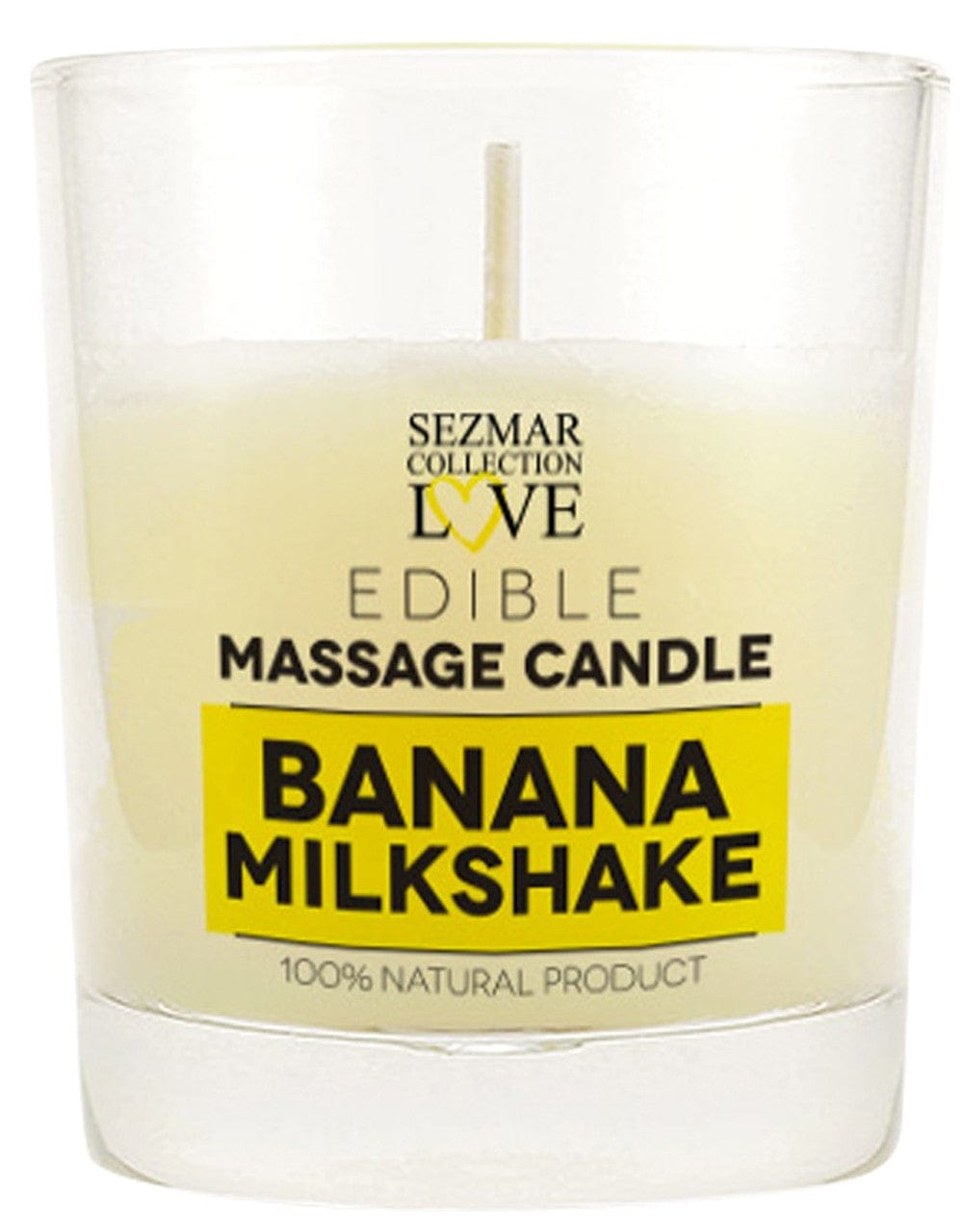 Bougie de massage milshake banane 100ml - SEZ047