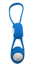 Boules De Geisha Vibrantes En Silicone Bleu Discrètes