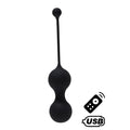 boules geisha vibrantes noires silicone télécommandées intuitive ergonomiques discrètes étanches silencieuses rechargeables usb rapides autonomie longue