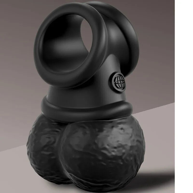 Boules vibrantes noires en silicone étanche avec télécommande, design ergonomique, 10 modes de vibration, IPX6.