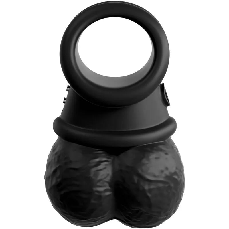 Boules vibrantes noires en silicone étanche avec télécommande, design ergonomique, 10 modes de vibration.