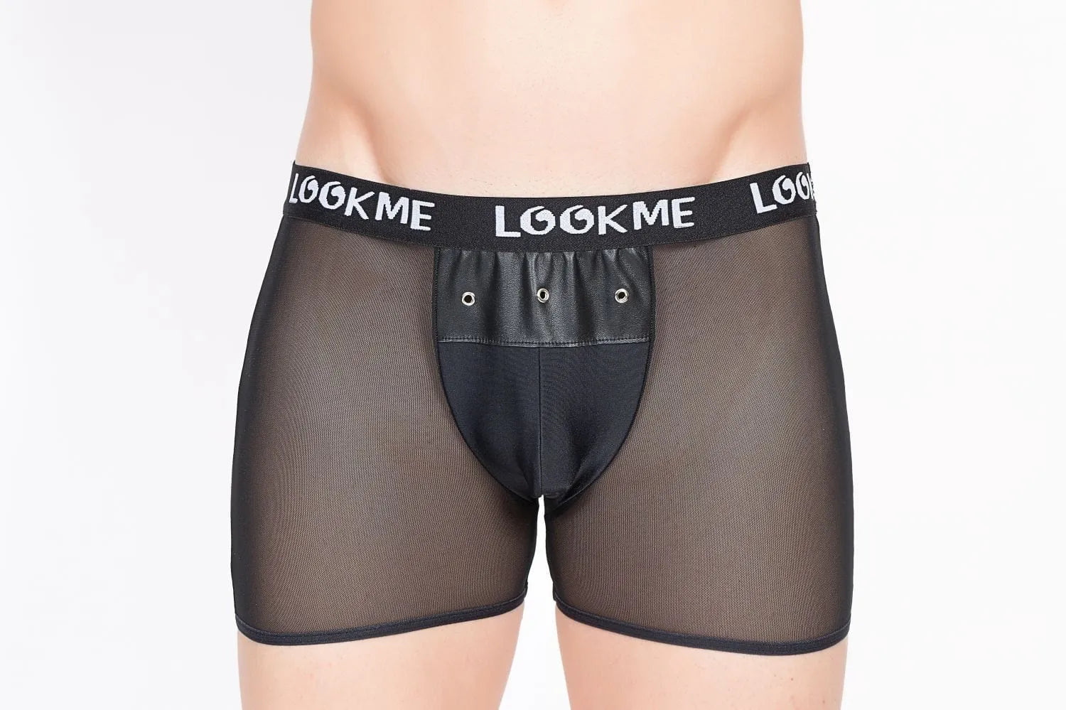Boxer Noir Ceinture Élastique Look Me
