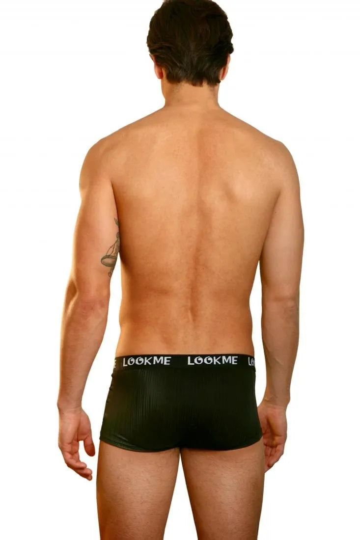 Boxer Noir Stretch Tigre Homme