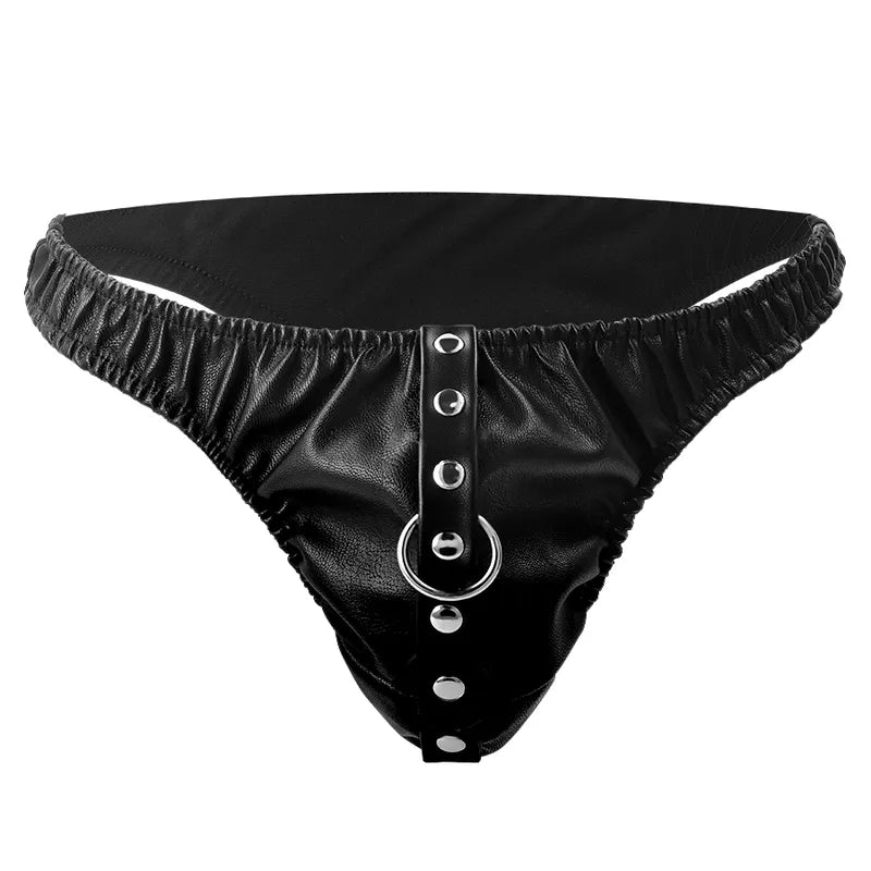Bracelet BDSM en cuir végétalien noir avec chaîne robuste, coutures élégantes et métal sans nickel, taille ajustable.