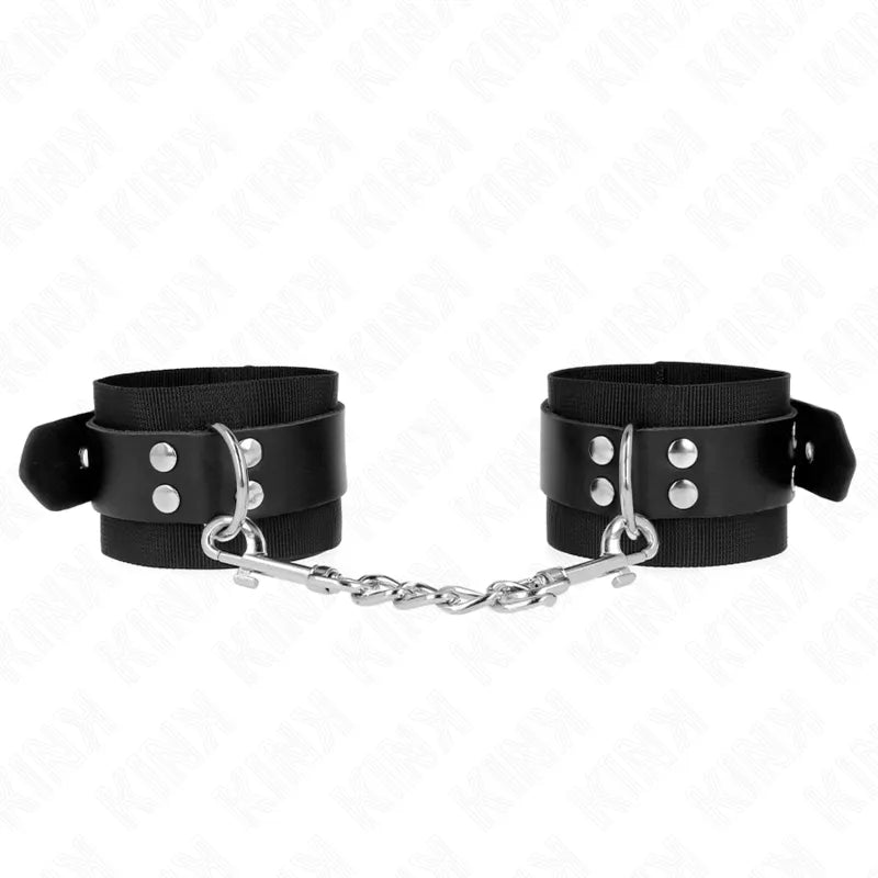 Bracelets Bdsm Cuir Végétalien Confort Réglable