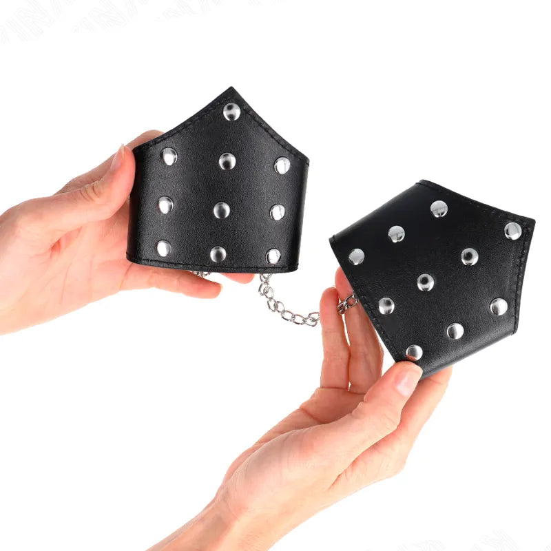 Bracelets Bdsm En Cuir Véritable Élégants