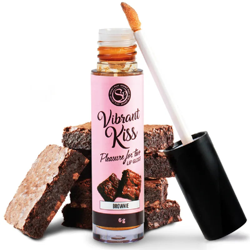 Brillant À Lèvres Vibrant Comestible Au Brownie