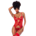 Bustier À Armatures En Maille Brodée De Paillettes