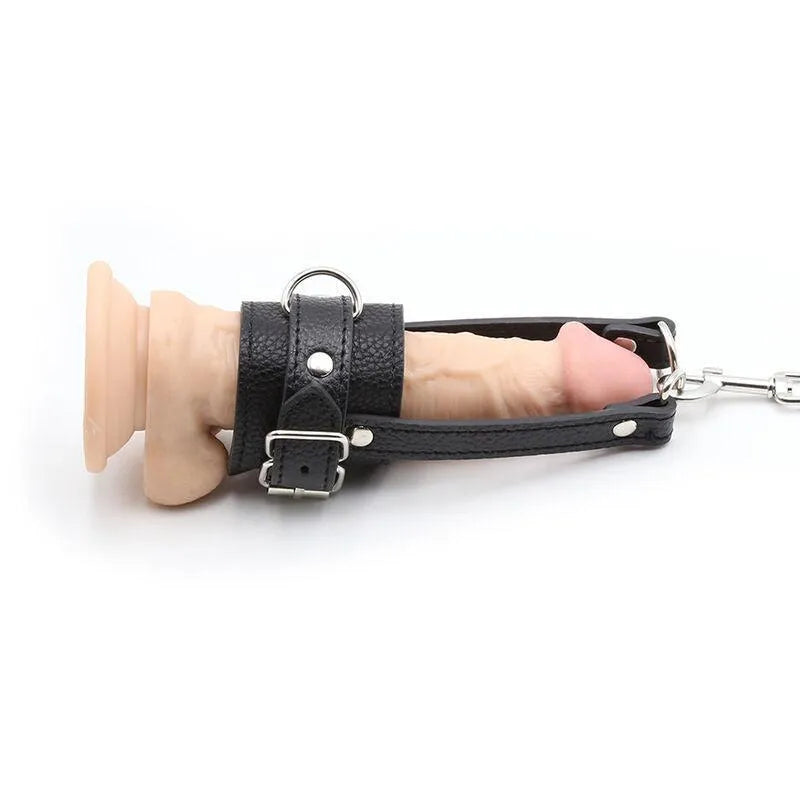 Cockring Ajustable En Simili Cuir
