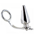Cockring BDSM acier plug anal intensité maximale