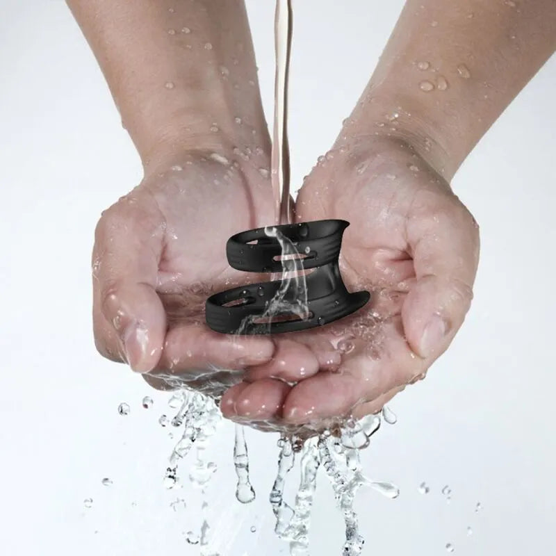 Cockring Double Étanche Silicone Ergonomique