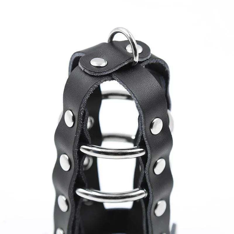 Cockring Fétiche Avec Cadenas Et Sangle Ajustable