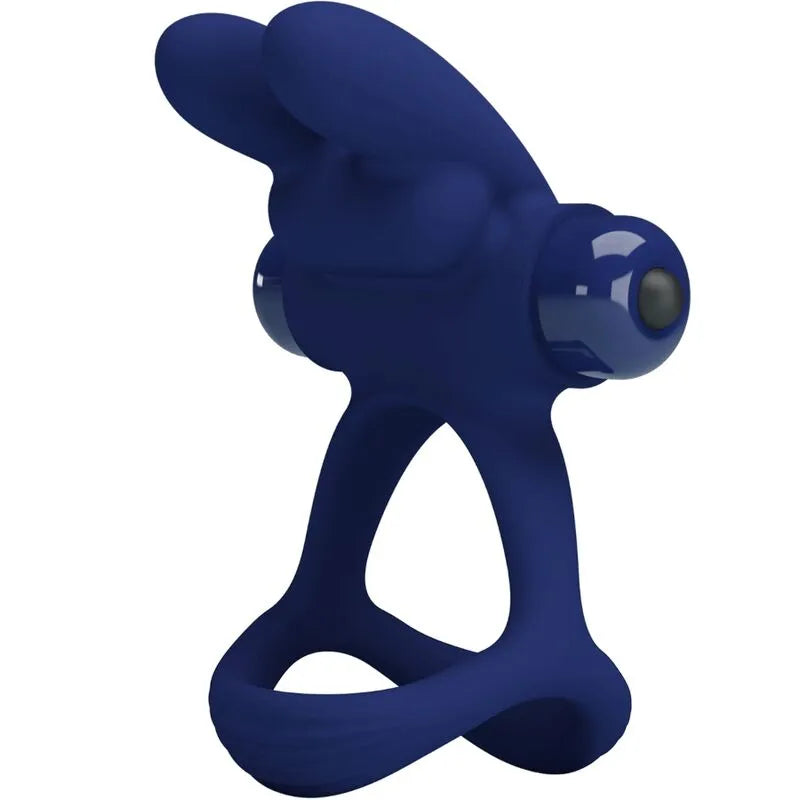 Cockring Silicone Bleu Vibrations Silencieuses