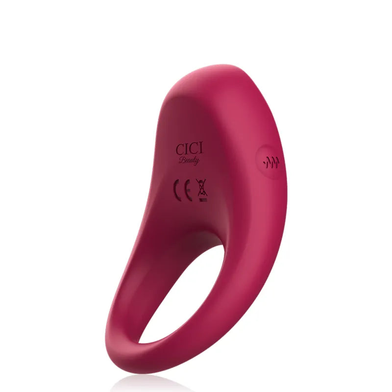 Cockring Silicone Rouge Étanche Vibrations