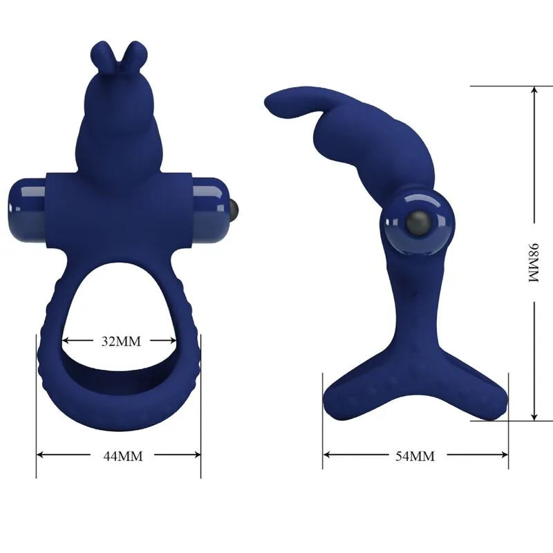 Cockring Silicone Vibrant Bleu Durable