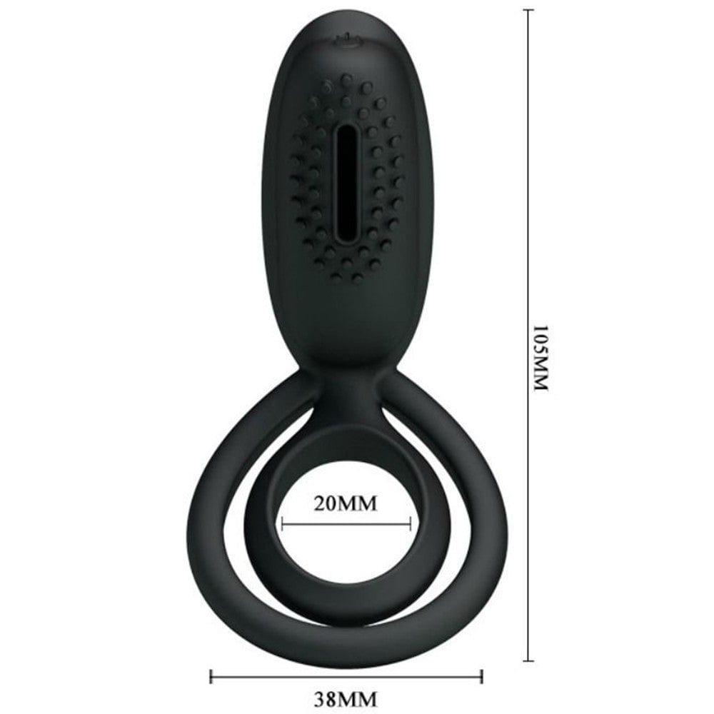 Cockring vibrant en silicone avec stimulateur clitoridien Esther - CC592166