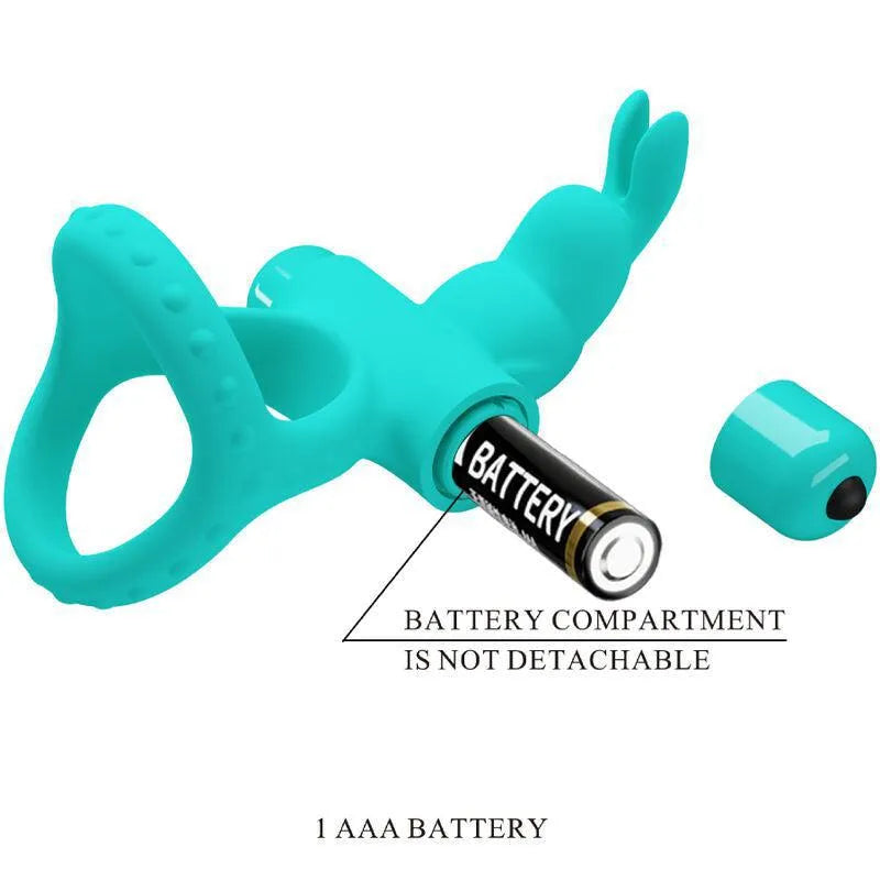Cockring Vibrant En Silicone Vert Pour Stimulation Clitoridienne