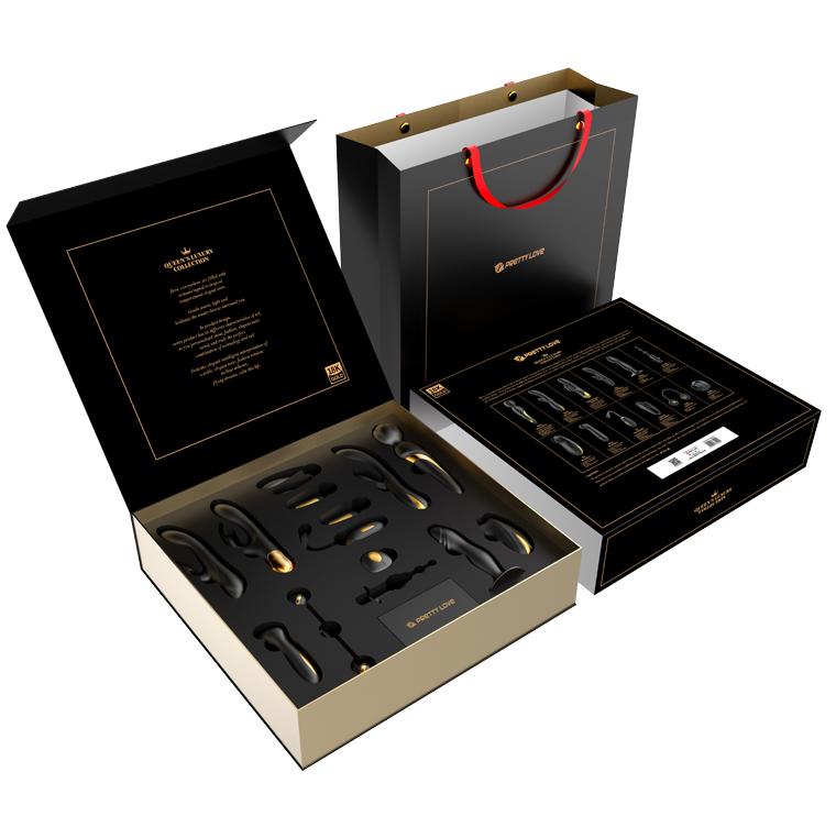 Coffret Sextoys Luxe Silicone Or 18 Carats