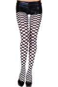 Collant À Damier Tendance Pour Femmes