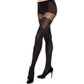 Collant Fantaisie Noir Effet Jarretières