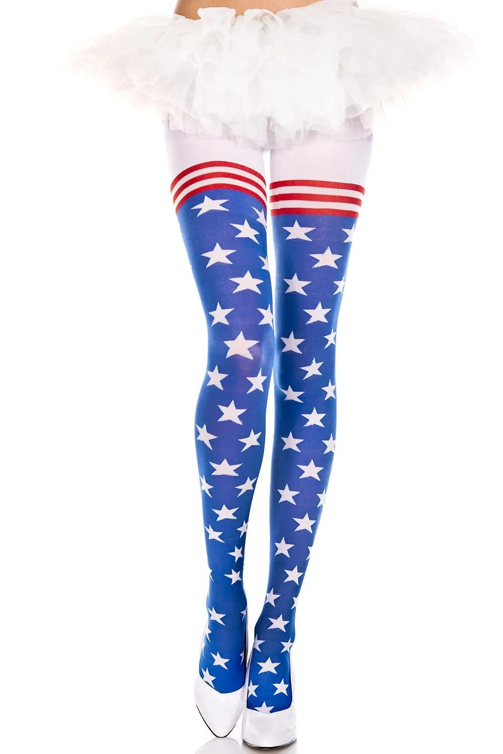 Collant Imprimé Drapeau Américain Femme