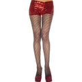 Collant Nylon Fantaisie Noir Motifs Géométriques