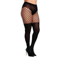 Collants Grande Taille Porte-Jarretelles Résille Opaque