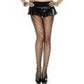 Collants Résille Noire Zigzag Élégants