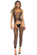 Combinaison Résille Florale Sexy René Rofé