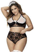 Costume Sexy De Soubrette Grande Taille Avec Volants