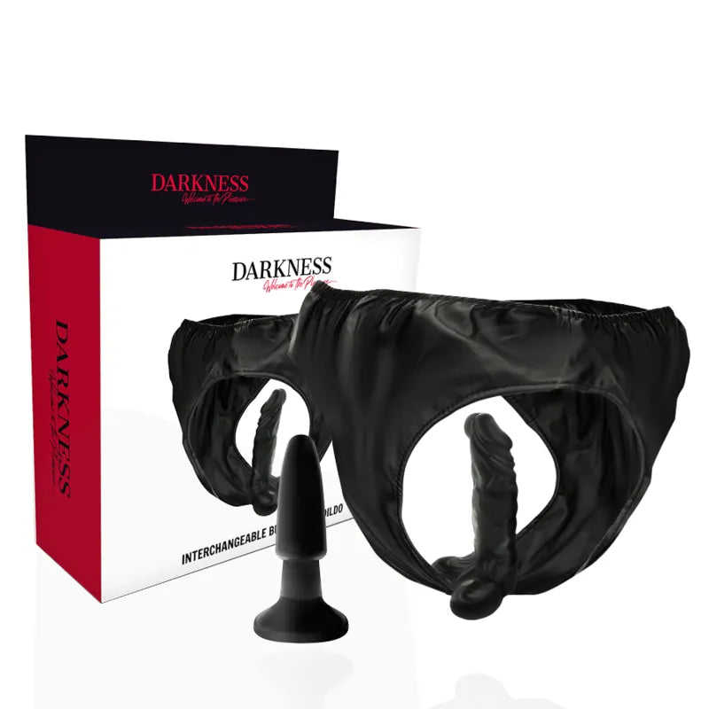 Culotte Gode Cuir Pu Fétiche Bdsm