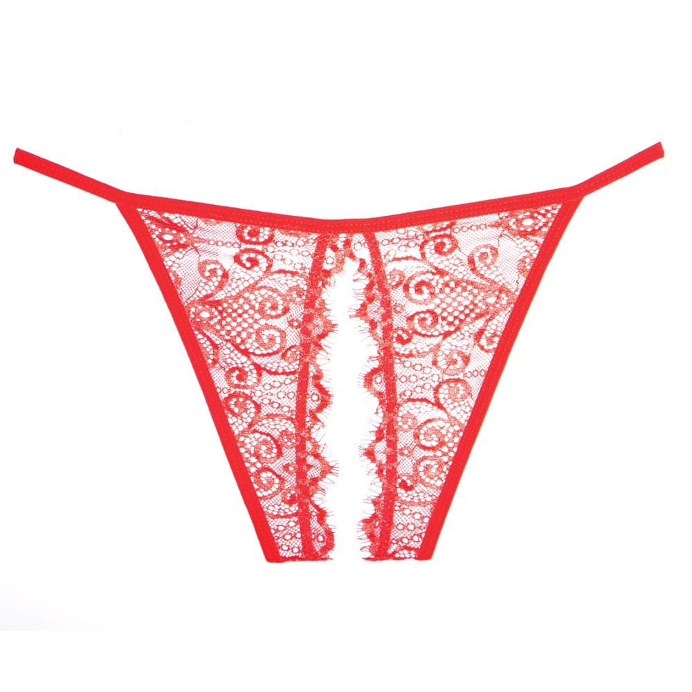 Culotte rouge ouverte - A1005-R