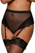 Culotte Taille Haute Résille Avec Nœud Satin Dreamgirl