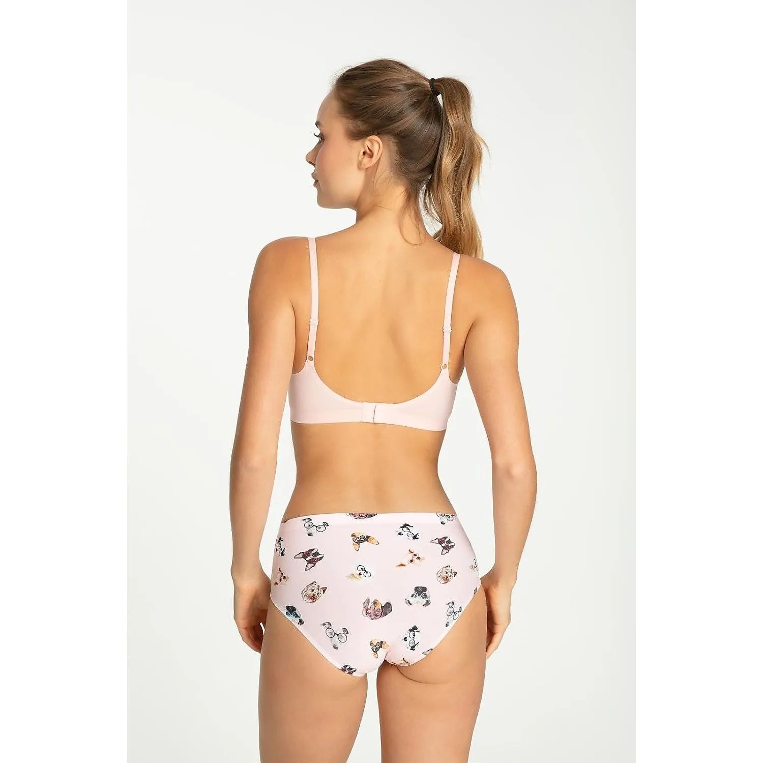 Culotte Julimex rose avec motifs élégants, découpe laser INVISIBLE_LINE, ajustement parfait et confort optimal.