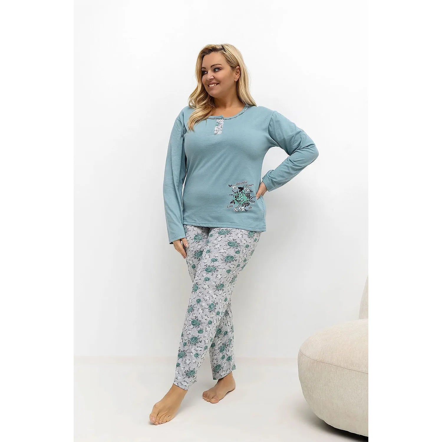  Pyjama Taille Plus model 221190 Forever Pink 
